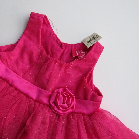 PinkyBaby Girls 12/18 Month Dress Magneta Pink - Picture 8 of 8